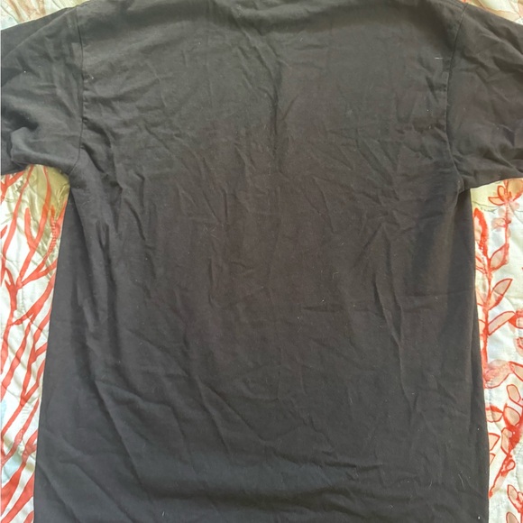 American Apparel Black Tee with Colorful Geometric Design - Picture 5 of 5